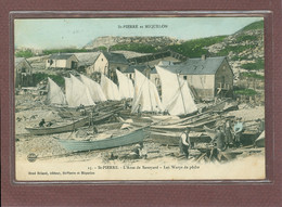 SAINT PIERRE ET MIQUELON - L'ANSE DE SAVOYARD - LES WARYS DE PECHE - AU DOS CACHET LEON BRIAND - 2 SCANS - Saint-Pierre-et-Miquelon