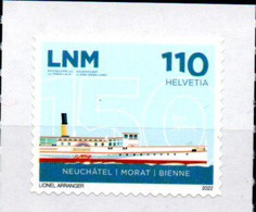 SUISSE - SWITZERLAND - 2022 - BATEAUX - SHIPS - NAVIGATION SUR LES LACS DE NEUCHATEL - MORAT - BIENNE - - Unused Stamps