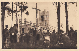 CP  BIERVILLE 91 ESSONNE - BOISSY LA RIVIERE - FOYER DE LA PAIX - UNE MESSE AU CALVAIRE DE LA PAIX - Boissy-la-Rivière