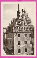 282995 / Germany - Pößneck Possneck - Rathaus Clock Tower 1953 PC Deutschland Allemagne Germania - Pössneck