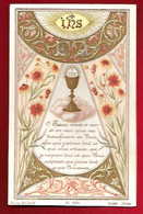 Image Pieuse Religieuse Ed Bonamy PL 218 - Communion Geneviève Thomas Duris  Eymoutiers 21-03-1897 - Fleur Calice ... - Devotion Images