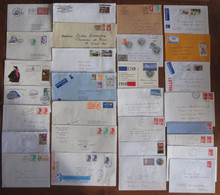 France // Lot De 55 Lettres Françaises  De Courrier Principalement Pour La Suisse (voir 2 Scans) - Collections