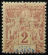 LP3844/361 - 1893 - COLONIES FRANÇAISES - BENIN - N°21 NEUF* - Ungebraucht