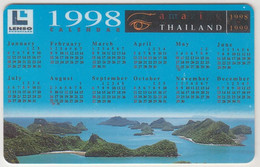 THAILAND - Amazing Thailand I. Calendar 1998, LENSO, 250 ฿ , Used - Thaïland