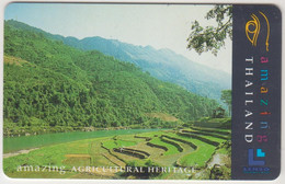 THAILAND - Terraced Rice Paddies, Mae Hong Son Province, LENSO, 300 ฿ , Used - Thaïland