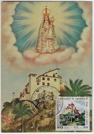 Brazil 1970 Maximum Card Centenary Of The Penha Sanctuary In Espírito Santo State Church - Cartes-maximum