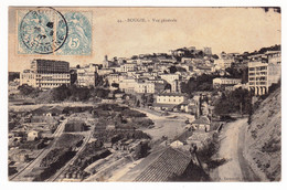 Carte Postale Bougie Algérie 1907 Alphonse Faure Instituteur Oran Paire Timbre Type Blanc 5 Centimes - Autres & Non Classés