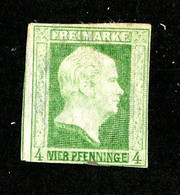 LOT089 Prussia 1856 Mi.5ND / Scott 1 M*fault  ( Cat.€100. ) - Neufs