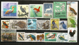 OISEAUX. Beau Lot 20 Timbres Oblitérés Différents, 1 ère Qualité, Provenant De Ma Correspondance.. Lot # 1 - Vrac (max 999 Timbres)