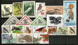 OISEAUX. Beau Lot 20 Timbres Oblitérés Différents, 1 ère Qualité, Provenant De Ma Correspondance.. Lot # 2 - Vrac (max 999 Timbres)