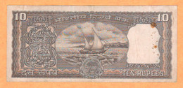 India 10 Rupie Ten Rupees Indie Reserve Bank Of India - Inde