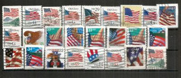 US FLAG / The Star-Spangled Banner. Beau Lot De 25 Timbres, Tous Différents, 1 ère Qualité, Oblitérés. Lot # 2 - Vrac (max 999 Timbres)