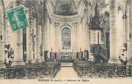 CPA 62 Pas De Calais > Harnes Intérieur De L'Eglise - Harnes