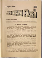 AICAM Flash - Notiziario Trimestrale AICAM - N. 58 Luglio 1996 - Meccanofilia