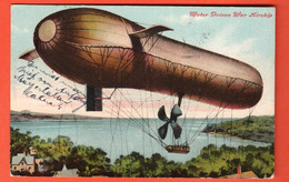 ZSG-06 RARE Motor Driven War Airship . Used In New Jersey USA In 1910 To Zürich - Zeppeline