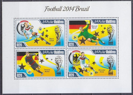 2014 Maldive Islands 5365-68KL 2014 FIFA World Cup Brazil 10,00 € - 2014 – Brazil