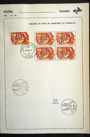 Brazil Brochure Edital 1981 28 Ministry Of Labor Economics With Stamp CBC And CPD SP - Briefe U. Dokumente
