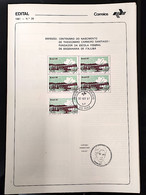 Brazil Brochure Edital 1981 29 Theodomiro Carneiro Itajuba Engineering Education With Stamp CPD SP - Cartas & Documentos