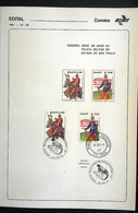 Brazil Brochure Edital 1981 30 Military Police SP Horse With Stamp CPD And CBC SP - Brieven En Documenten