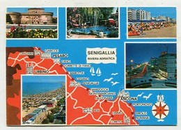 AK 087473 MAP / LANDKARTE - Senigallia - Riviera Adriatica - Cartes Géographiques