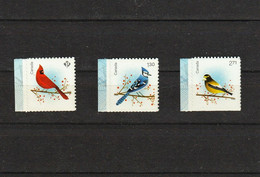 2022 Canada Birds Cardinal Blue Jay Grosbeak Full Set From Booklet MNH - Francobolli (singoli)