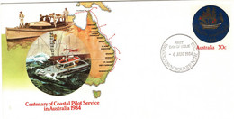 Australia 1984 Centenary Of Coastal Pilot Service Prepaid Envelope FDI - Altri & Non Classificati