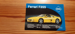 Aral Trading Card Hungary - Car, Ferrari - Moteurs