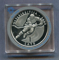 Latvia Lettland 2002 PROOF Silver Münzen. - Lettonie