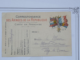 BH7 FRANCE BELLE CARTE FM  ENTIER 1915 AU PUY DE DOME+AFFRANCH. INTERESSANT - Altri & Non Classificati