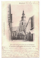 Meulebeke   De Oude Kerk Getrokken In De Kerkstraat   Drukkerij Bruggeman - Meulebeke
