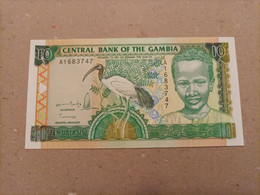 Billete De Gambia De 10 Dalasis Serie A, Año 1996, UNC - Gambia