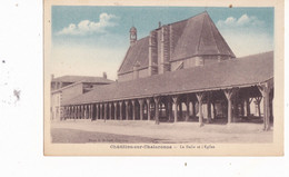 CHATILLON SUR CHALARONNE   LA HALLE ET L EGLISE - Châtillon-sur-Chalaronne