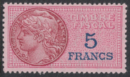 TIMBRE MOBILE - FISCAUX GENERAUX - N°137 - NEUF AVEC GOMME SANS TRACE - COTE 2€. - Stamps