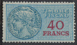 TIMBRE MOBILE - FISCAUX GENERAUX - N°158 -  AVEC GOMME SANS TRACE - VERSO  AVEC DATE D'EMISSION - COTE 9€ . - Sellos