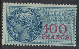 TIMBRE MOBILE - FISCAUX GENERAUX - N°168 - AVEC GOMME SANS TRACE - COTE 4€ . - Stamps