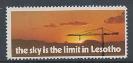 LESOTHO, Rare Unused Vignette Cinderella Stamp „the Sky Is The Limit In Lesotho“ - Lesotho (1966-...)