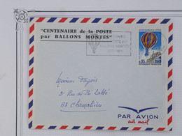 BH8 FRANCE BELLE LETTRE   1971 A CHAMALIERS  VOL BALLONS MONTéS 1870 +AFFRANCH. PLAISANT - Other & Unclassified