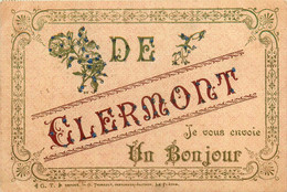Clermont * Souvenir * Je Vous Envoie Un Bonjour De La Commune - Clermont Ferrand