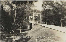 VALLEY CITY DAKOTA ETATS UNIS CARTE PHOTO 1923 ENTRANCE TO STATE TEACHERS COLLEGE  ETAT PORT OFFERT - Altri & Non Classificati