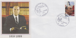 Enveloppe  FRANCE   Inauguration   Quai   FRANCOIS   MITTERRAND    JARNAC   1997 - Gedenkstempel