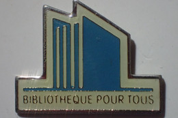 PIN'S BIBLIOTHEQUE POUR TOUS Tour Livre - Administrations