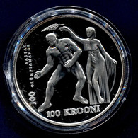 ESTONIA 1993 SILVER PROOF COIN - Estonie