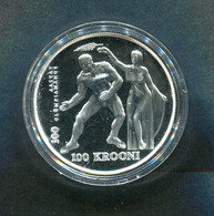 ESTONIA 1993 SILVER PROOF COIN - Estonie