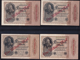 4x 1 Mrd. Mark Auf 1.000 Mark 15.12.1922 - Verschiedene FZ (DEU-126) - 1 Milliarde Mark