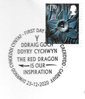 GB - December 2020 New  Regional Definitives  CYMRU/WALES (1)    FDC Or  USED  "ON PIECE" - SEE NOTES  And Scans - 2011-2020 Dezimalausgaben