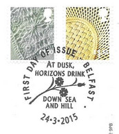 GB - 2015 New  Regional Definitives  NTH  IRELAND (2)    FDC Or  USED  "ON PIECE" - SEE NOTES  And Scans - 2011-2020 Decimal Issues