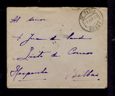 Sp9281 PORTUGAL Ceres Date-pmk BRAGA City Mailed 07-04-1913 Bilbao - Flammes & Oblitérations