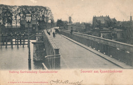 GEERTRUIDENBERG    VOETBRUG GEERTTRUIDENBERG - RAAMSDONKSVEER - SOUVENIR AAN RAAMDONKSVEER 1903     2 SCANS - Geertruidenberg