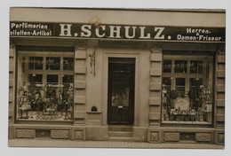 Hanau H Schulz Parfümerie, Toilettenartikel Und Friseur Original Foto Gelaufen 1909y.   E789 - Hanau