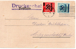 55232 - Deutsches Reich - 1923 - 30.000/200M MiF A DrucksKte ESSEN -> Heiligenstadt - Storia Postale